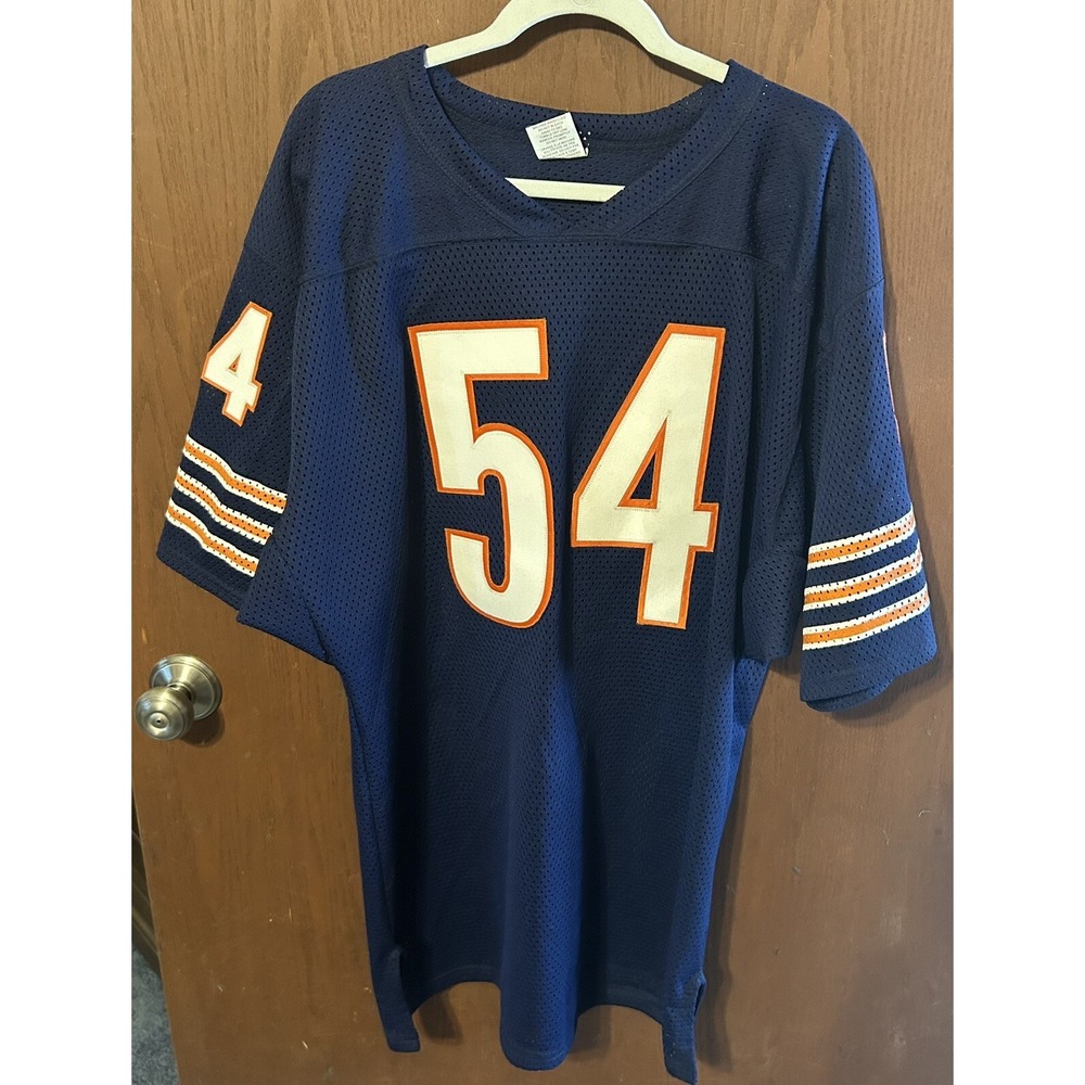 AK Athletic Knit Made in Canada Jersey 54 URLACHER Bears Sz XL EXCELLENT Tub3